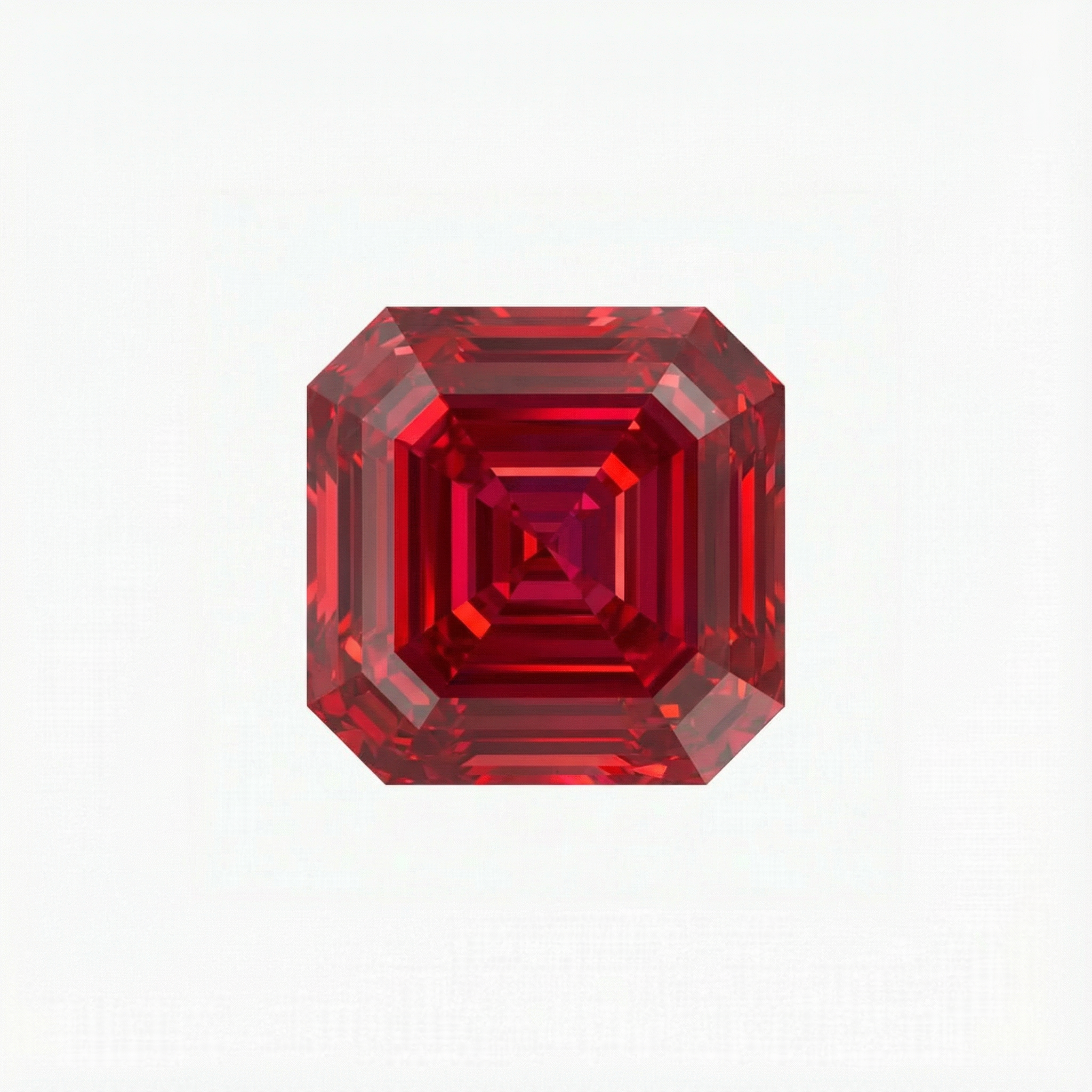 Asscher Cut Red Diamond