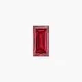 Baguette Cut Red Diamond