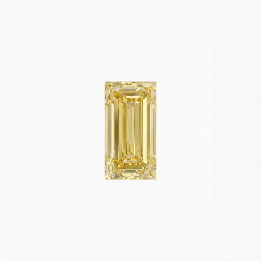Baguette Cut Yellow Diamond