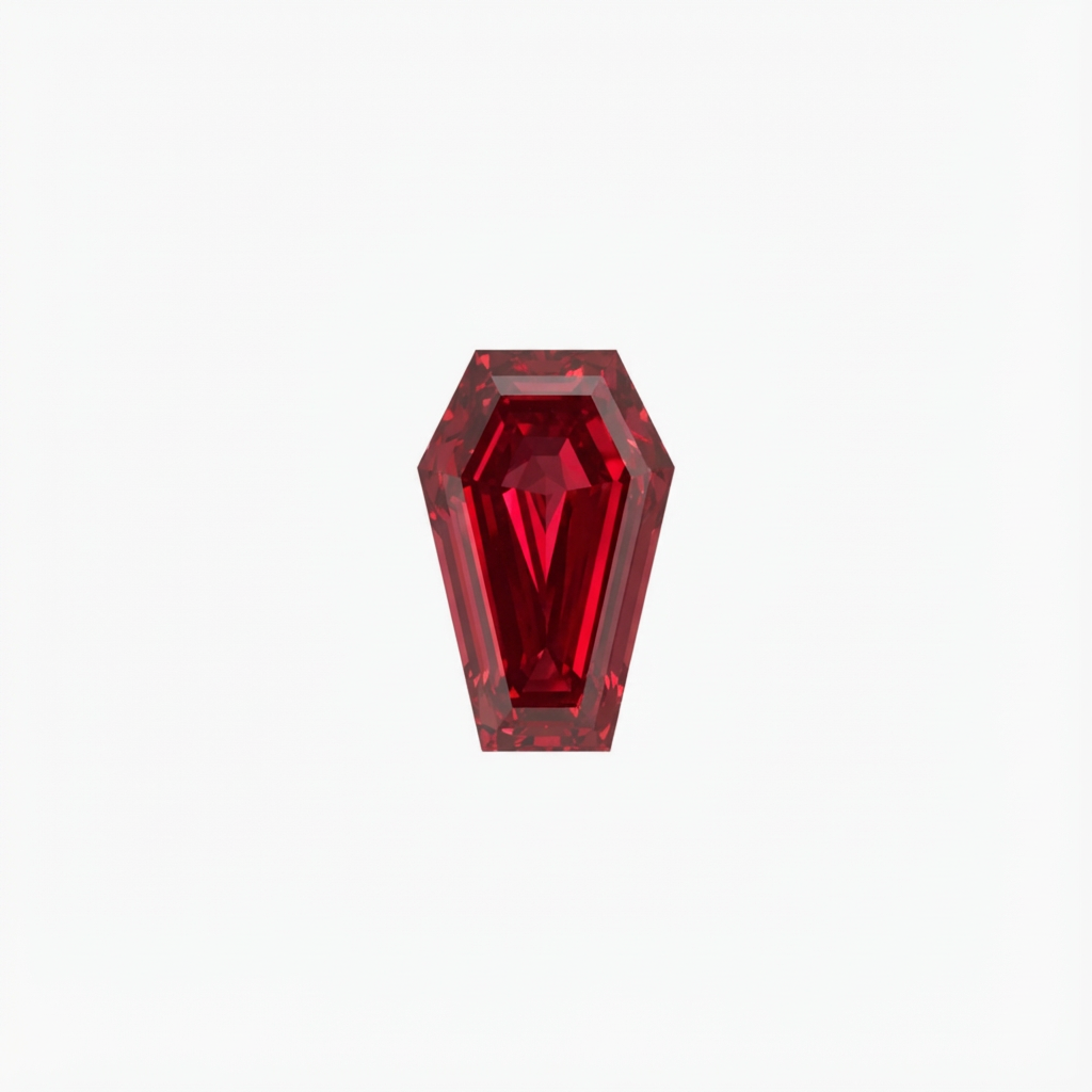 Coffin Cut Red Diamond