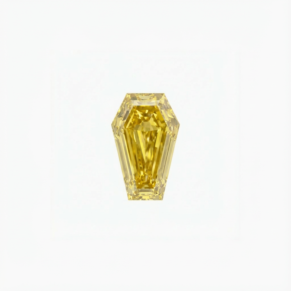 Coffin Cut Yellow Diamond