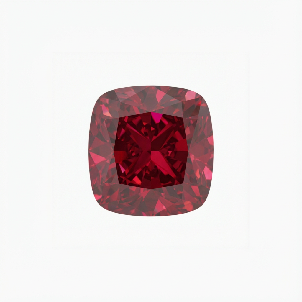Cushion Cut Red Diamond