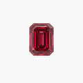 Emerald Cut Red Diamond