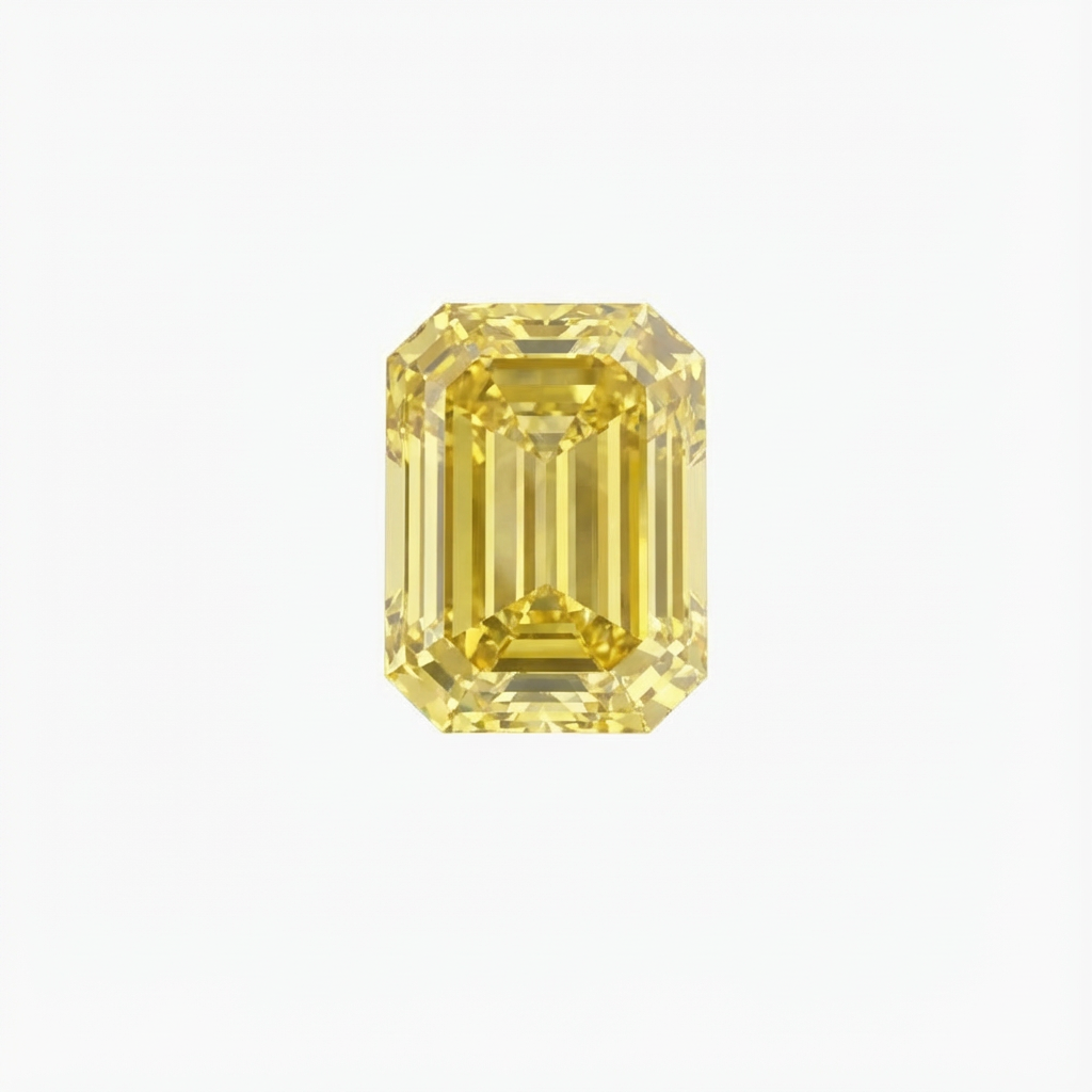 Emerald Cut Yellow Diamond