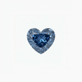 Heart Cut Blue Diamond