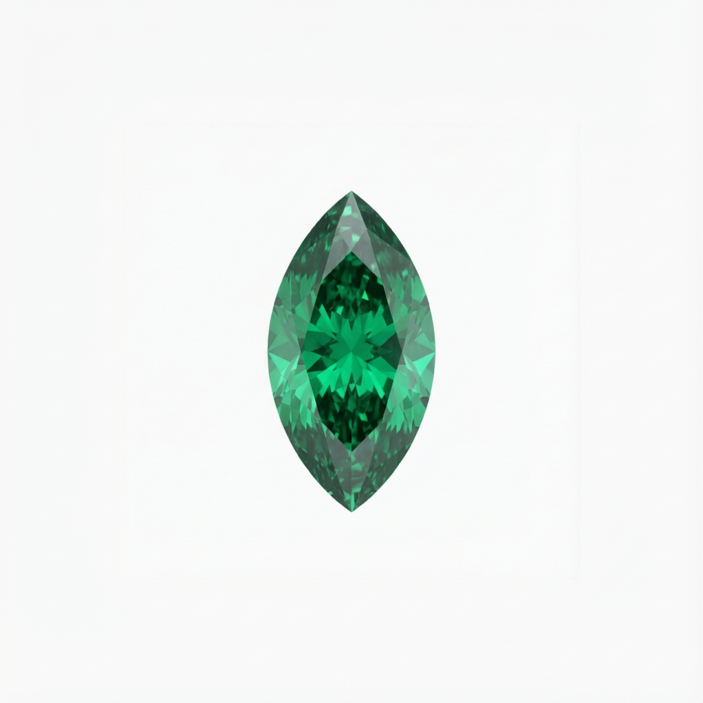 Marquise Cut Green Diamond