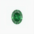 Oval Cut Green Diamond