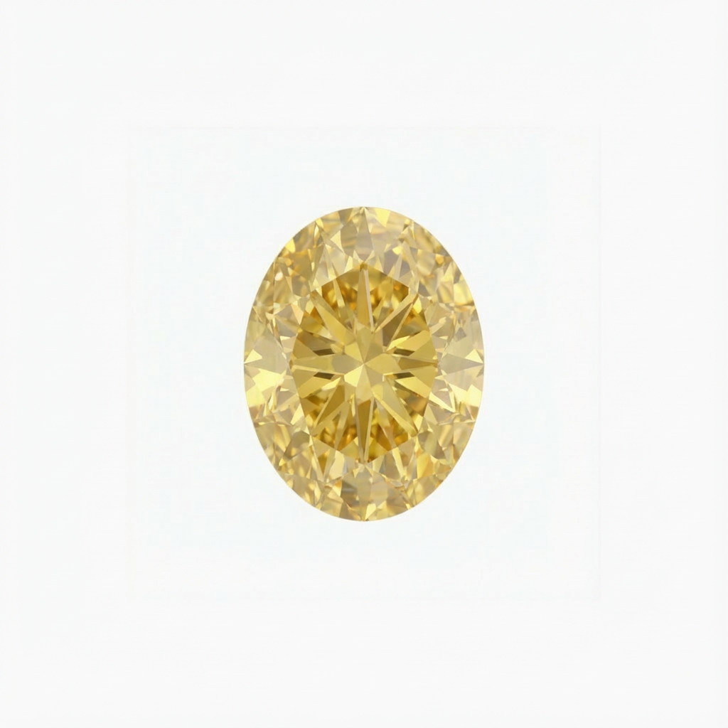 Oval Cut Yellow Diamond