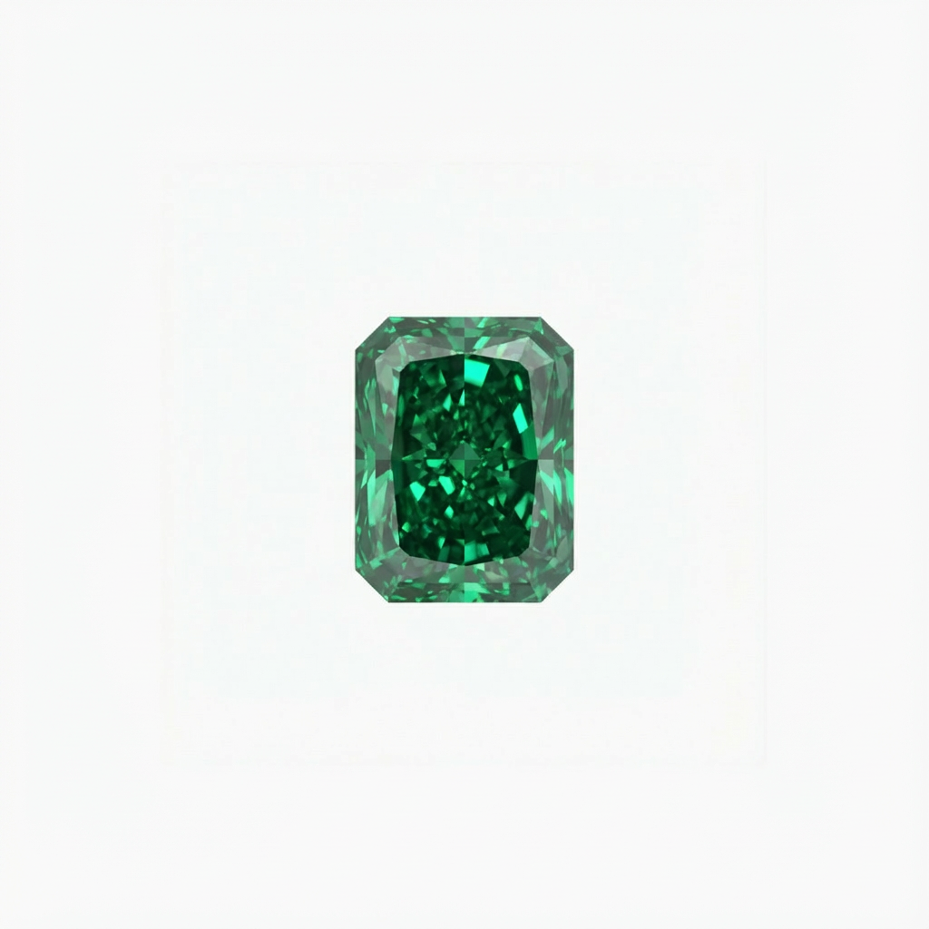 Radiant Cut Green Diamond