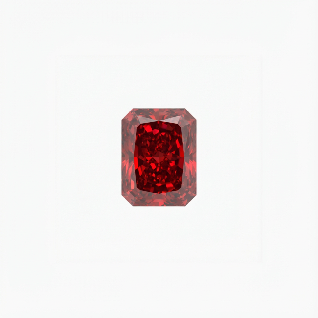 Radiant Cut Red Diamond